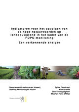 Cover van het rapport over de hoge natuurwaarden op landbouwgrond