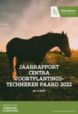 Cover Jaarrapport centra voortplantings-technieken paard 2022